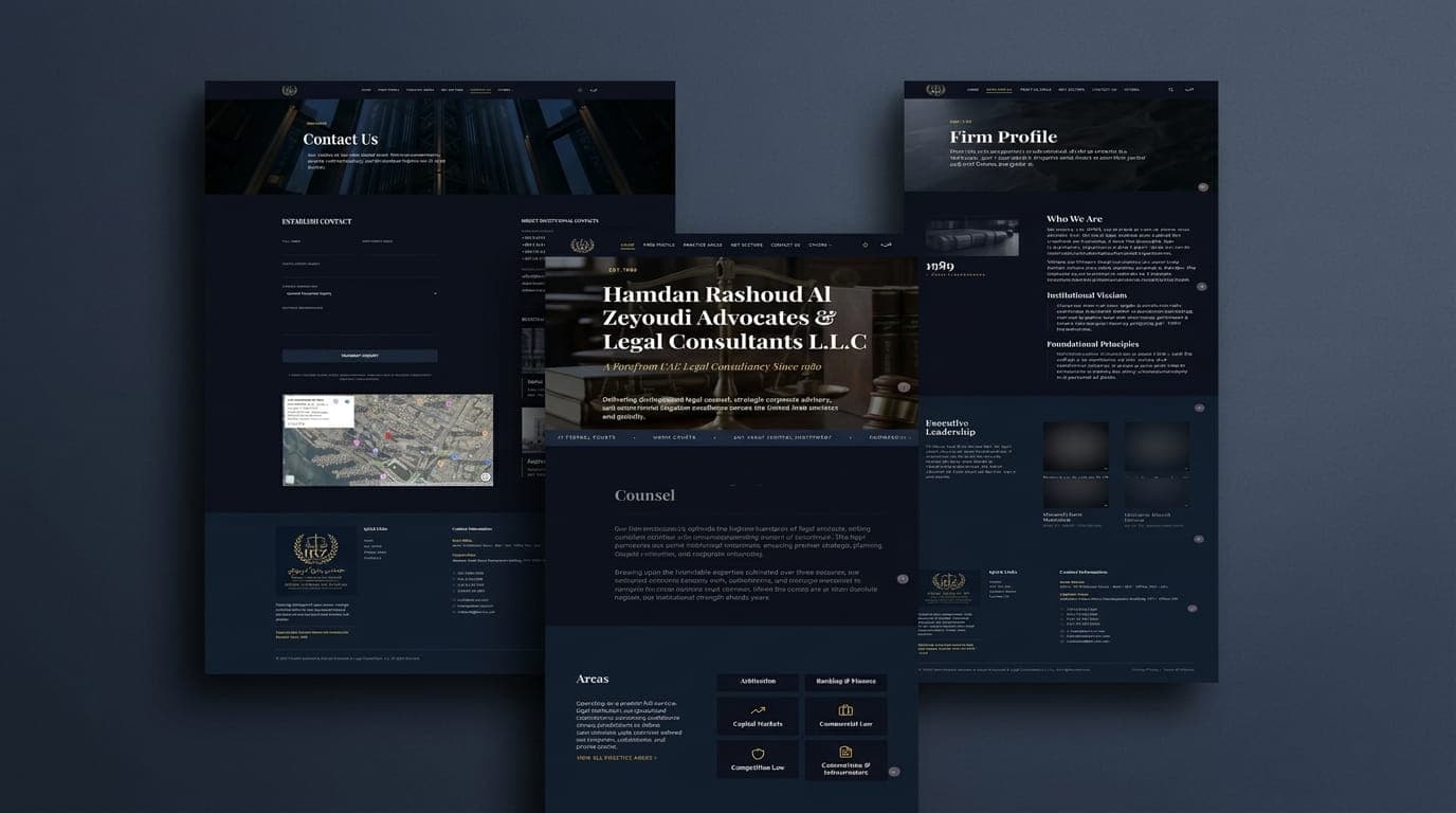 Heritage Corporate Law Firm Web Presence Preview